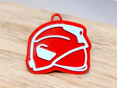 Firefighter keychain (Rosenbauer titan helmet)