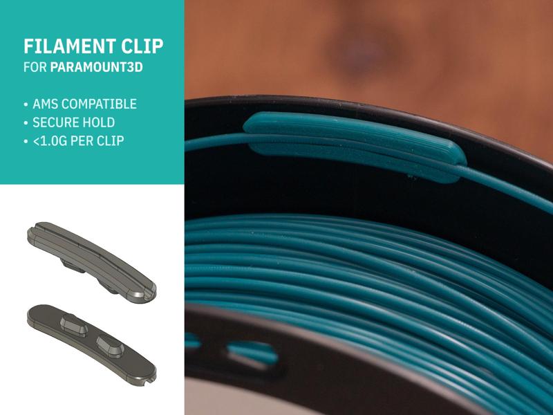 Filament Clip for Paramount3D – AMS Compatible