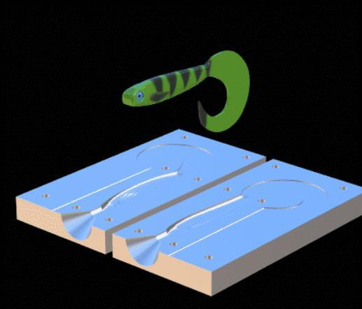 Fishing lure / bait mold