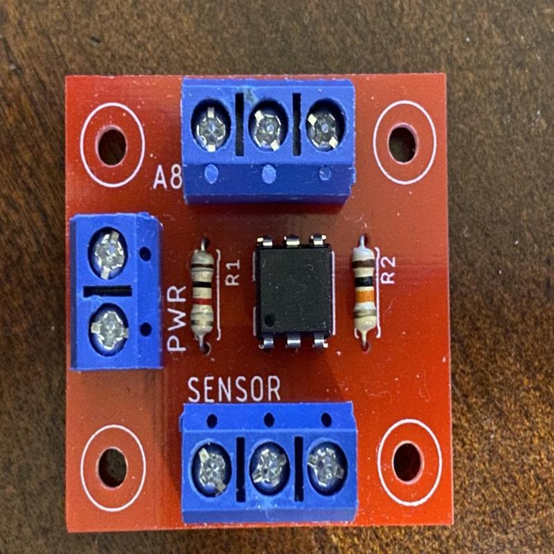 universal/safe way for NPN-Sensor. With Optocoupler