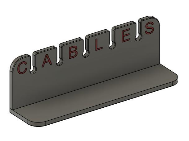 Under-Desk Cable Organizer for easy mounting