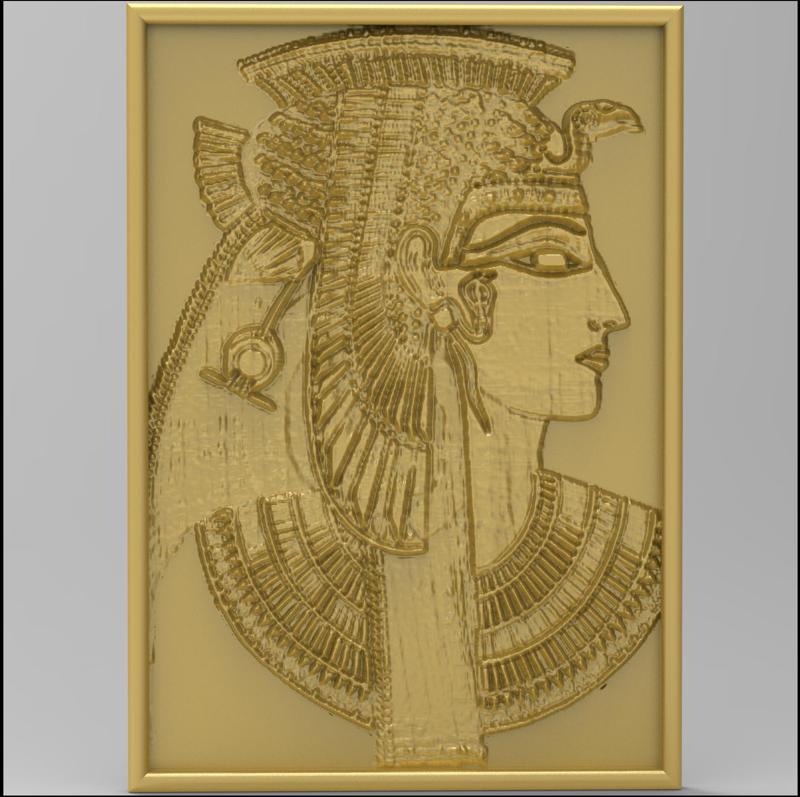 Queen nitocris STL Reliefs for CNC machines