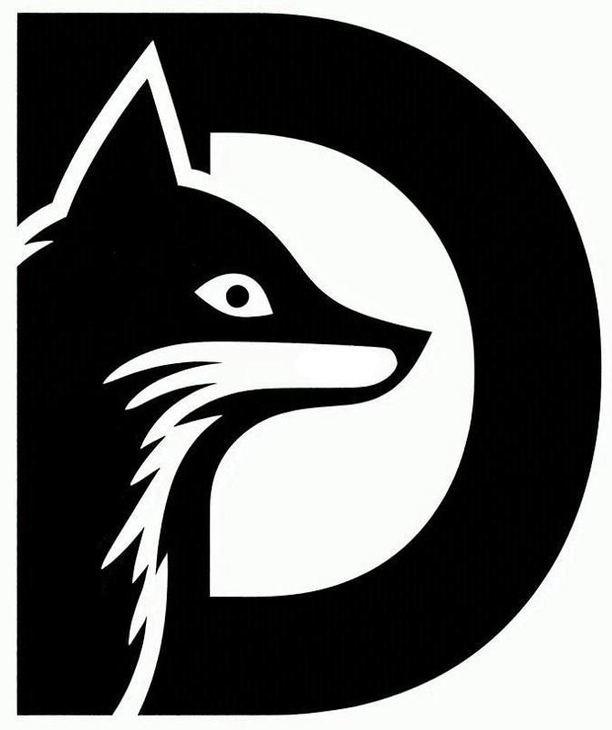Fox alphabet: Letter D (version 3)