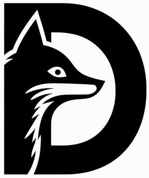 Fox alphabet: Letter D (version 3)