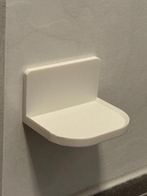 Mini shelf (bathroom, kitchen) for adhesive tape (e.g. Tesa Powerstrips)
