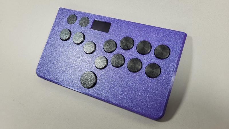 Slimbox - low profile fightstick with a screen