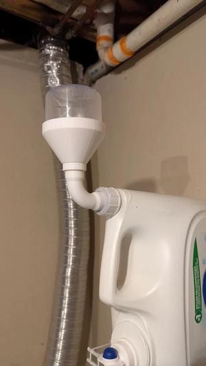 Laundry cup drain, larger size