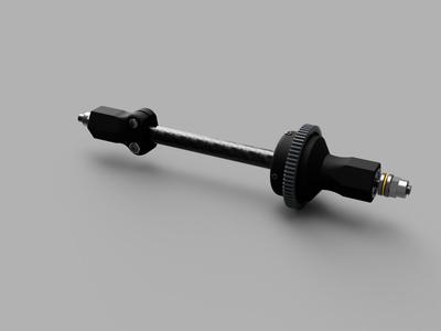 Carbon ball differential axle MK II for Evo 4+ RC F1 car