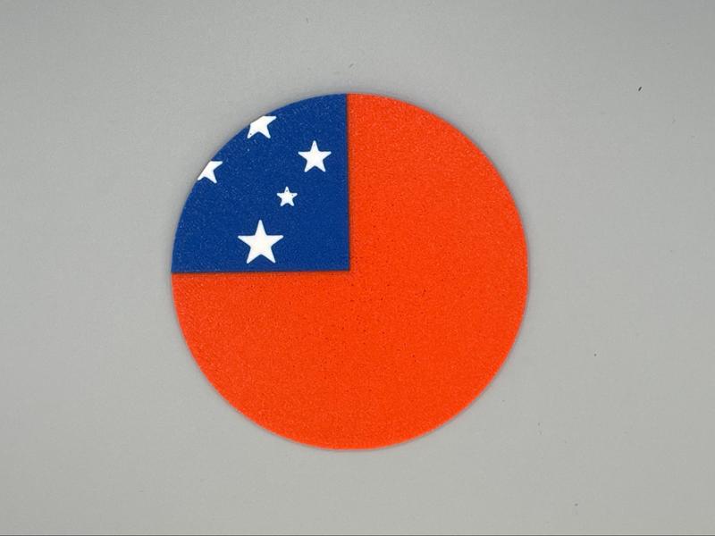Flag of Samoa Coaster