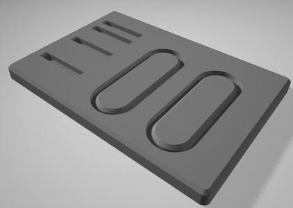 fake button display panel