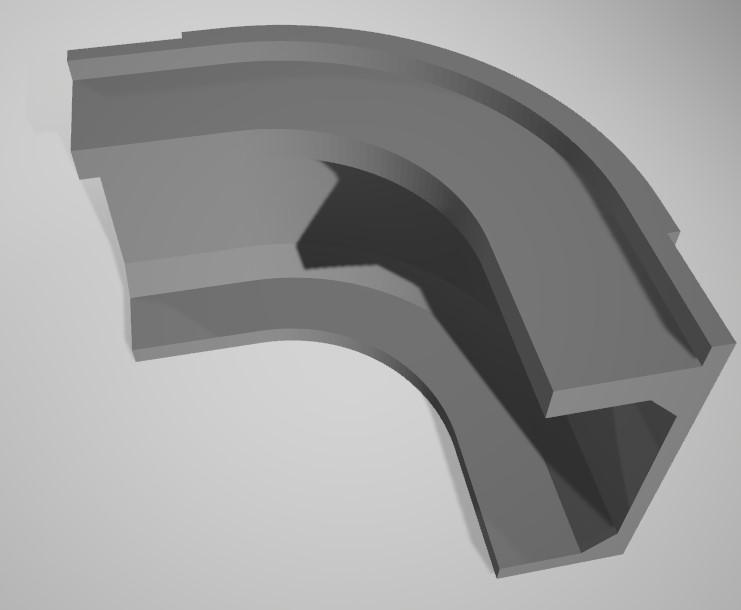 Display console corner piece