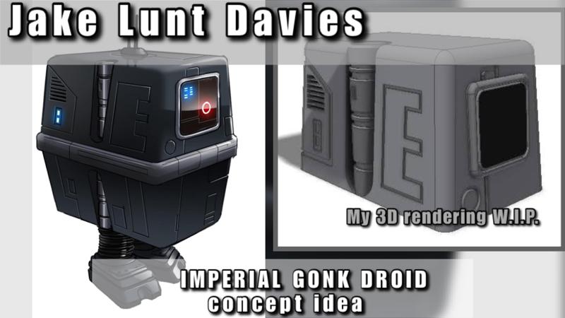 GONK droid - designed by Jake Lunt Davies