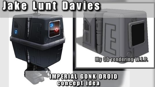 GONK droid - designed by Jake Lunt Davies