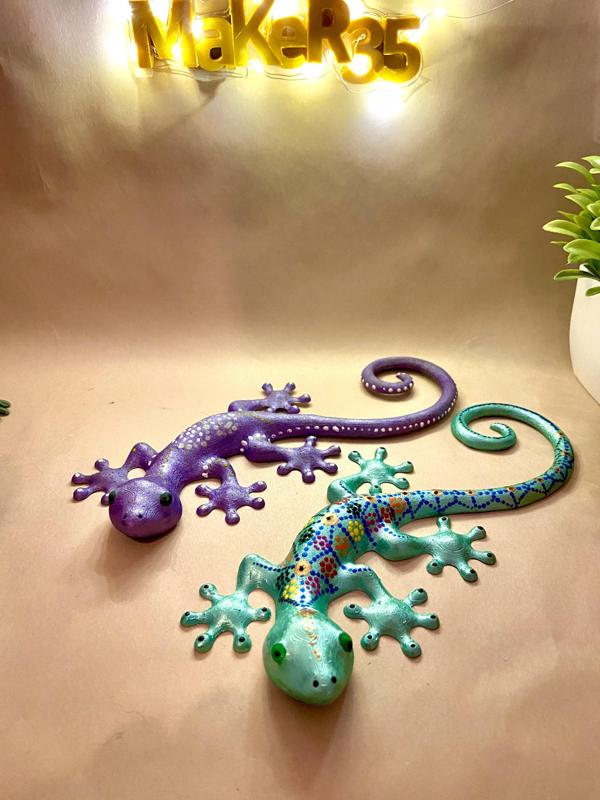 Gecko / Margouillat / Lizard wall decorations