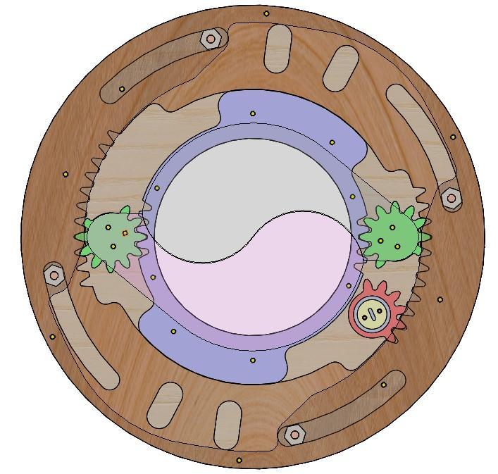LS2BLROD40A- Tai Chi Mechanism for laser cut