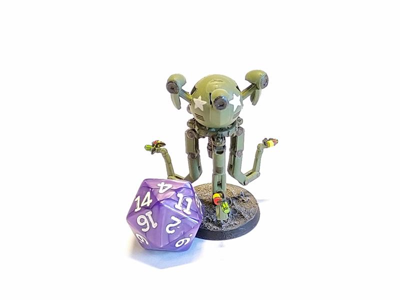 Fallout robot inspired by Mr. Gutsy - 28mm Miniature