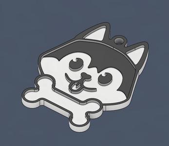 llavero personalizado Husky