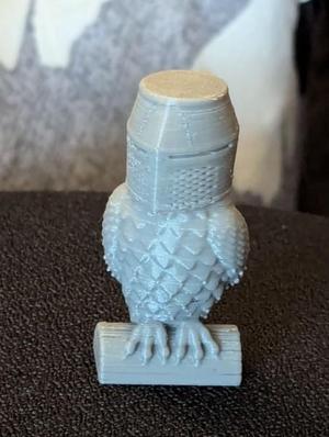 Knight Owl Statue