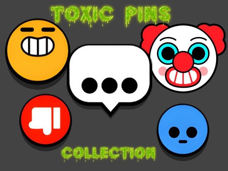 Brawl Stars Toxic Pin Collection