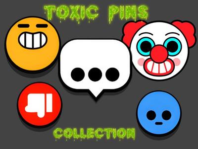 Brawl Stars Toxic Pin Collection