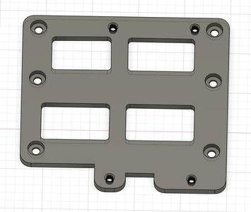 NR200 Vertical 3.5" HDD Adapter Plate with custom offset for GPU clearance