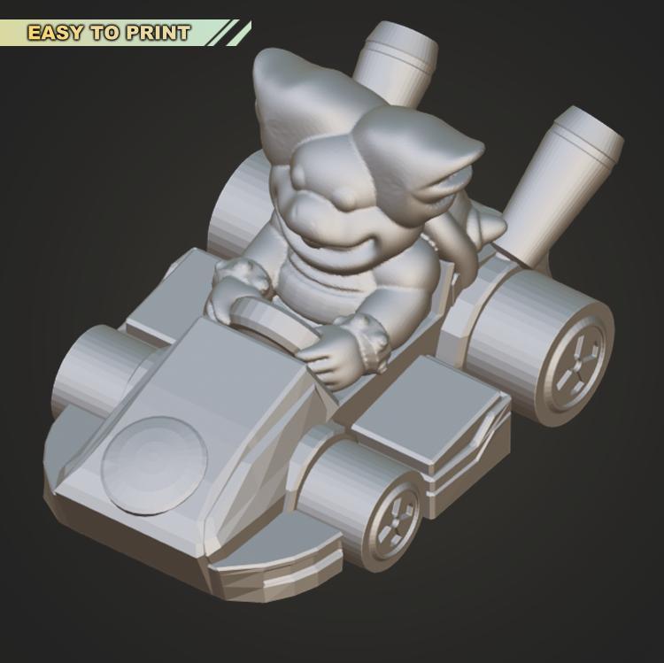 Mario Kart - Koopa Ludwig - (EASY TO PRINT - NO SUPPORT)
