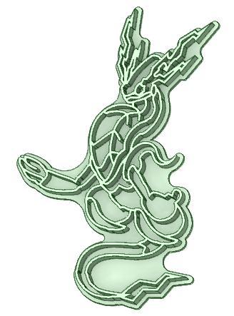 Miraidon whole Pokemon cookie cutter