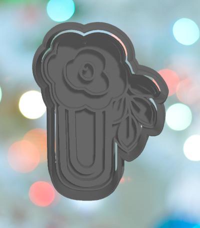 Baby Shower Flower Pin 1 Cookie Cutter