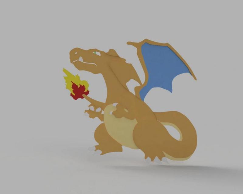 Charizard Pokemon 2D-Art