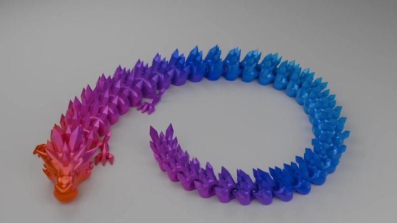 Articulated Crystal Dragon V2