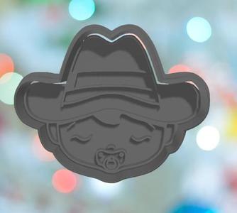 Baby Shower Cowboy baby Cookie Cutter