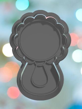 Baby Shower Rattle Cookie Cutter