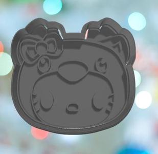 Christmas Hello Kitty Reindeer Cookie Cutter