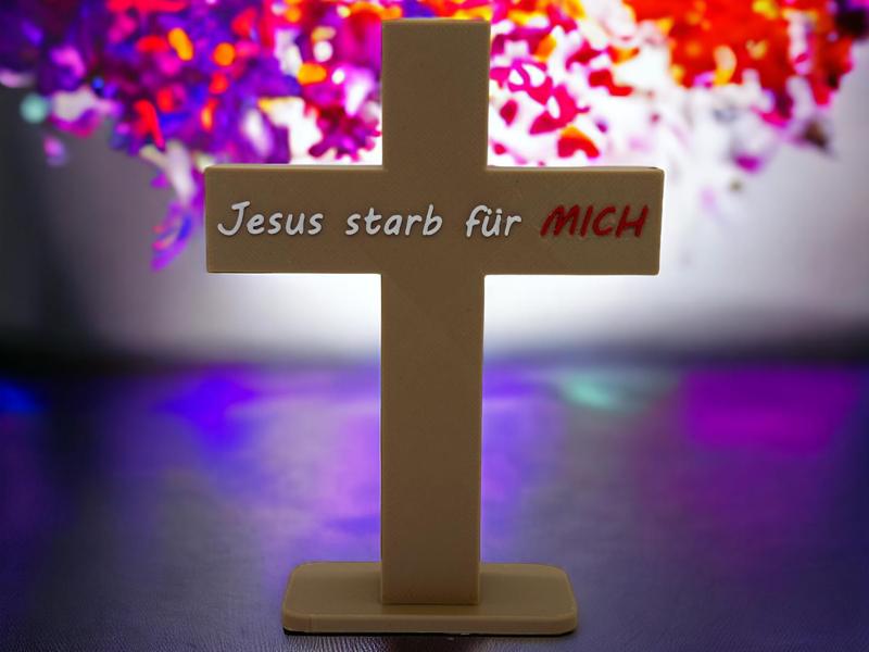 Cross / Kreuz ,, Jesus starb für Mich"