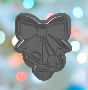 Christmas Bells With Bow Cookie Cutter