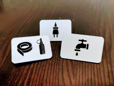 IKEA Knagglig labels