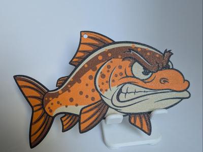 Grumpy Cartoon Trout