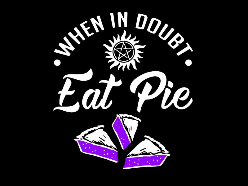Supernatural 'When in Doubt, Eat Pie' Coaster