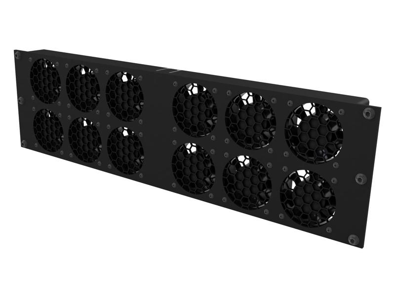 Server rack 3 U 60mm fan mount (3U fan unit 19" server rack) V2