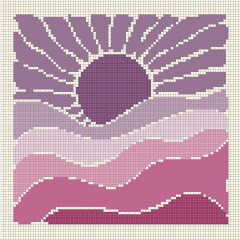 mountain pixel puzzle