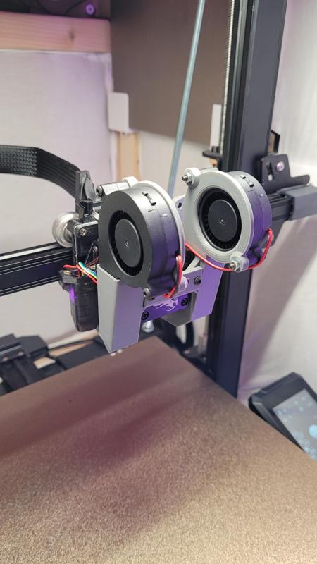ENDER 3 S1/PRO/PLUS ZERO Offset Y SUB 34mm Offset X  BL-Touch Modular Cooling Solution