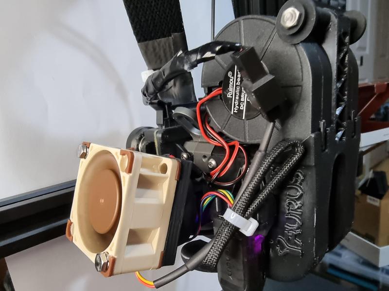 Creality Sprite extruder silent fan duct