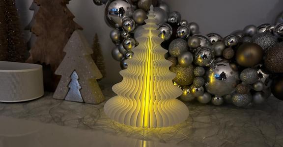 Modern Christmas Tree 190mm LED Tea Light Possible