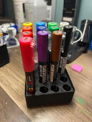 Posca Marker holder for Gridfinity