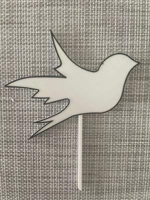 Bird flowerpot decor