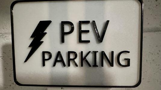 PEV Parking Sign