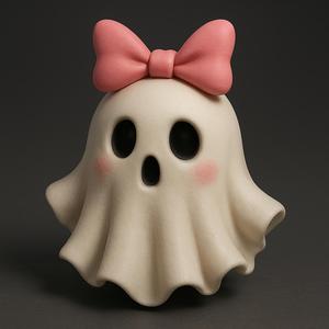 Roztomilý holčičí halloweenský duch/ Cute girly Halloween ghost