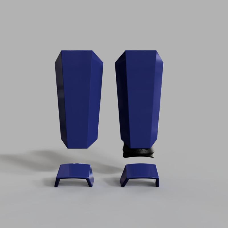 Star Wars Force Unleashed Royal / Shadow / Senate Guard leg and foot armor for 1:6 and 1:12 custom figures
