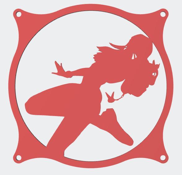 Overwatch Stadium D.Va 120mm Fan Cover