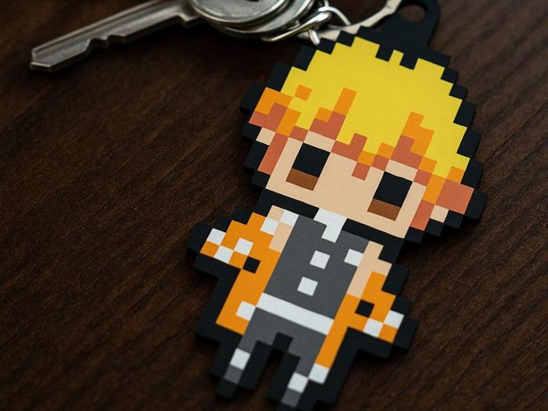 Demon Slayer - Zenitsu - Pixel Art Logo